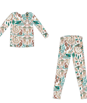 2 pc Loungewear Set in Catching Dreams | Bamboo Viscose