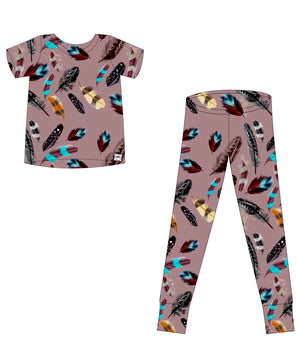 2 pc Loungewear Set in Birds of a Feather