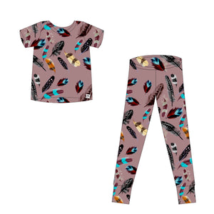 2 pc Loungewear Set in Birds of a Feather | Bamboo Viscose