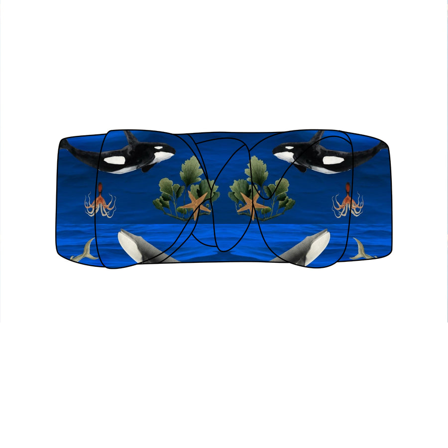 Headwrap in Under the Sea | Bamboo Viscose