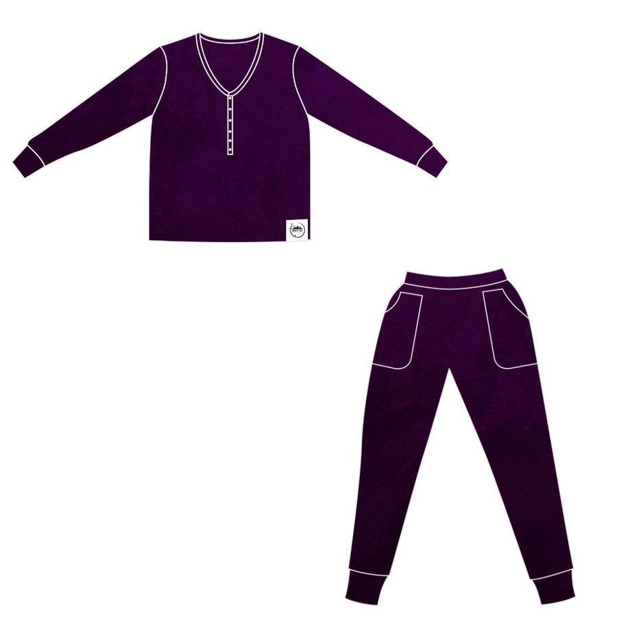 Women’s 2 pc set in Grape | Bamboo Viscose