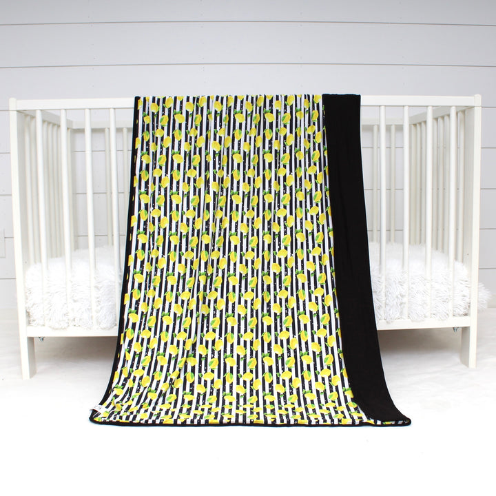 Blanket in Lemon Line | Bamboo Viscose