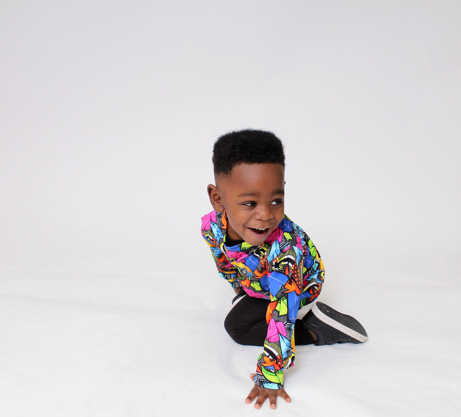 Crew Neck Sweater in Graffiti Way | Bamboo Viscose