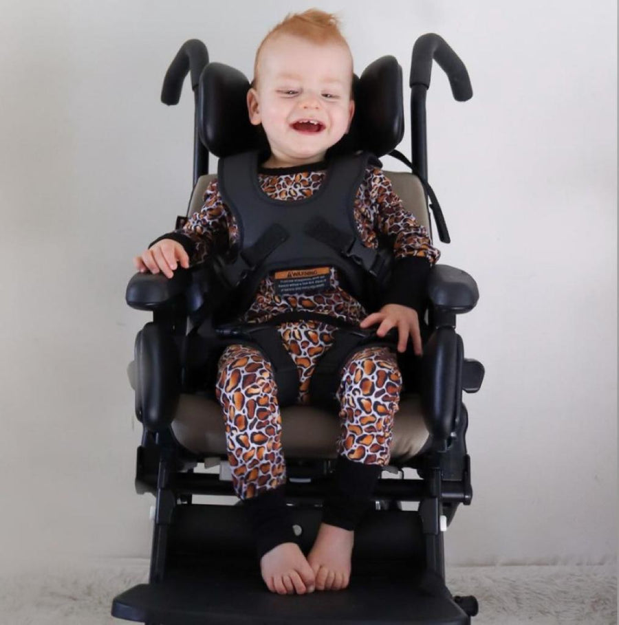 Front Opening Romper in Leopard King | Bamboo Viscose