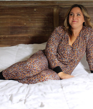 Women’s 2 pc set in Leopard King | Bamboo Viscose