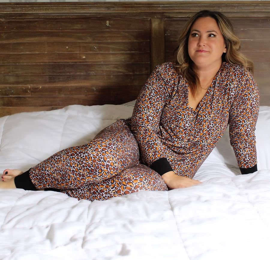 Women’s 2 pc set in Leopard King | Bamboo Viscose