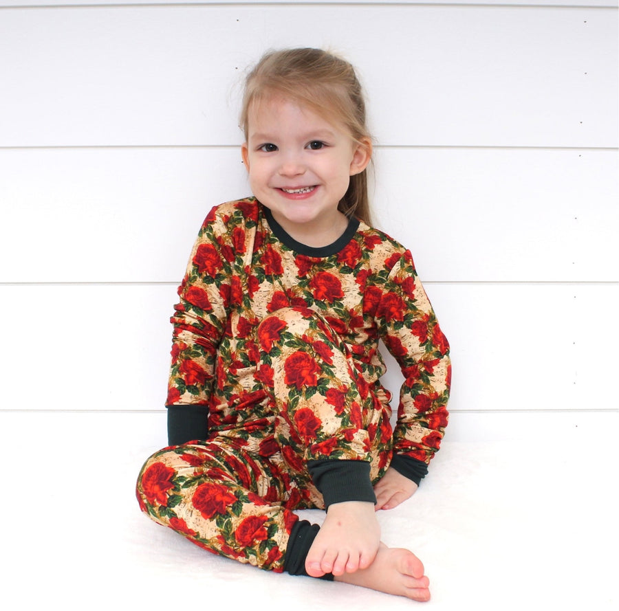 2 pc Loungewear Set in Smell the Roses | Bamboo Viscose