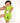 Front Opening Romper in Lime