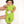 Front Opening Romper in Lime | Waffle Bamboo Viscose