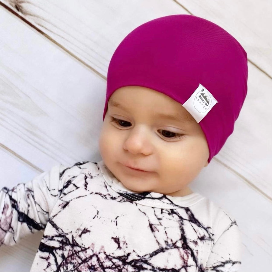 Beanie in Boysenberry | Bamboo Viscose