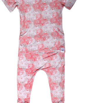 Front Opening Romper in Fire Work It