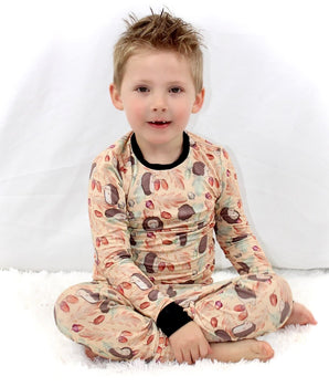 2 pc Loungewear Set in Hedgehogs | Bamboo Viscose