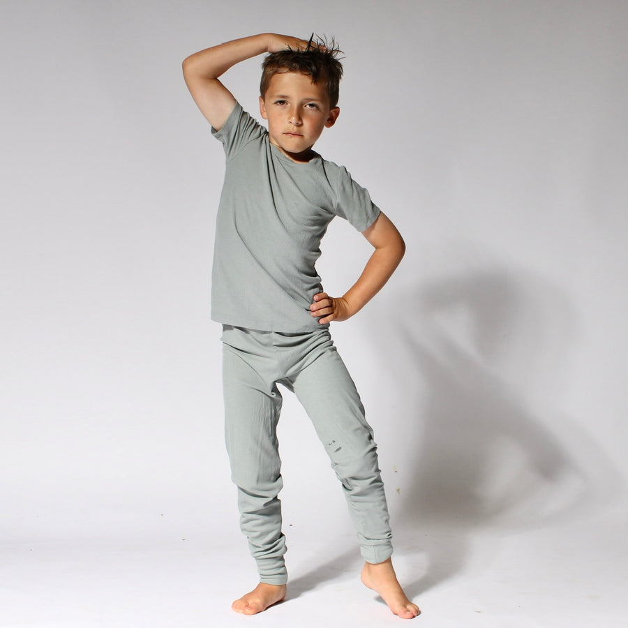 2 pc Loungewear Set in Eucalyptus Grey | Bamboo Viscose
