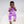 Front Opening Romper in Purple Frosting | Bamboo Viscose