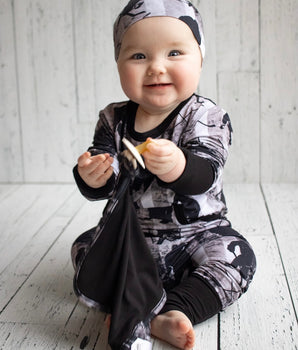 Change-A-Roo™ Front Opening Romper in Hockey