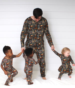 Men’s 2 pc Loungewear Set in Ugandan Safari