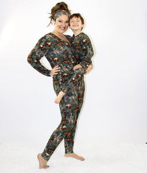 Women’s 2 pc Loungewear Set in Ugandan Safari
