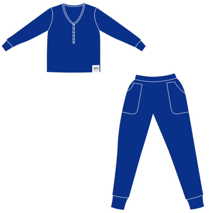 Women’s 2 pc Loungewear Set in Royal Blue | Bamboo Viscose