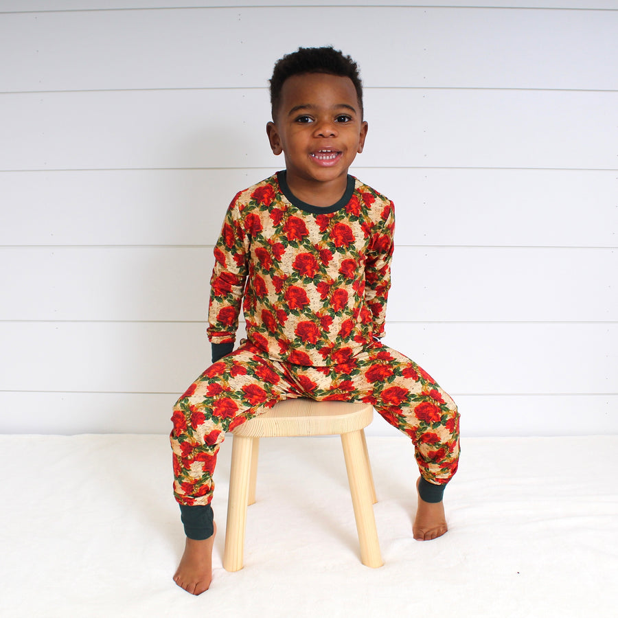 2 pc Loungewear Set in Smell the Roses | Bamboo Viscose