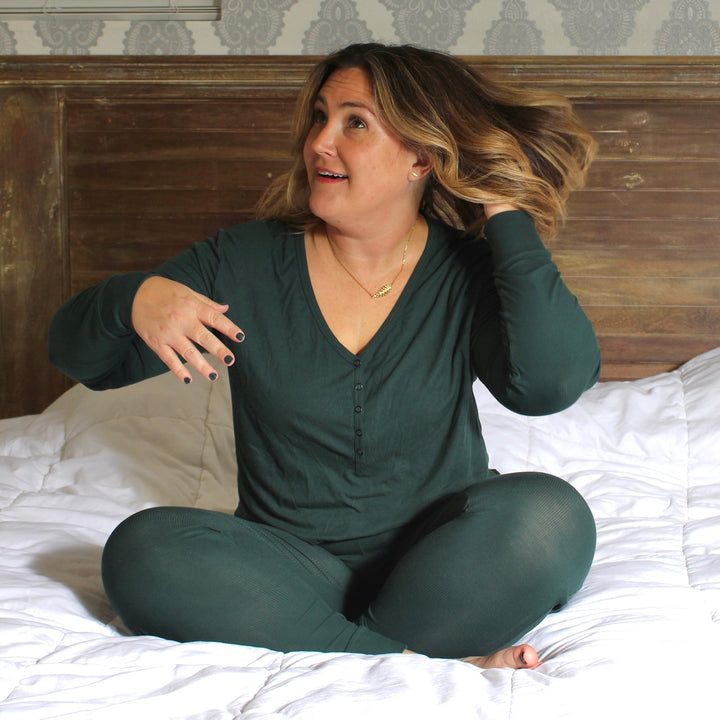 Women’s 2 pc Loungewear Set in Sage | Bamboo Viscose