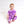 Front Opening Romper in Purple Frosting | Bamboo Viscose