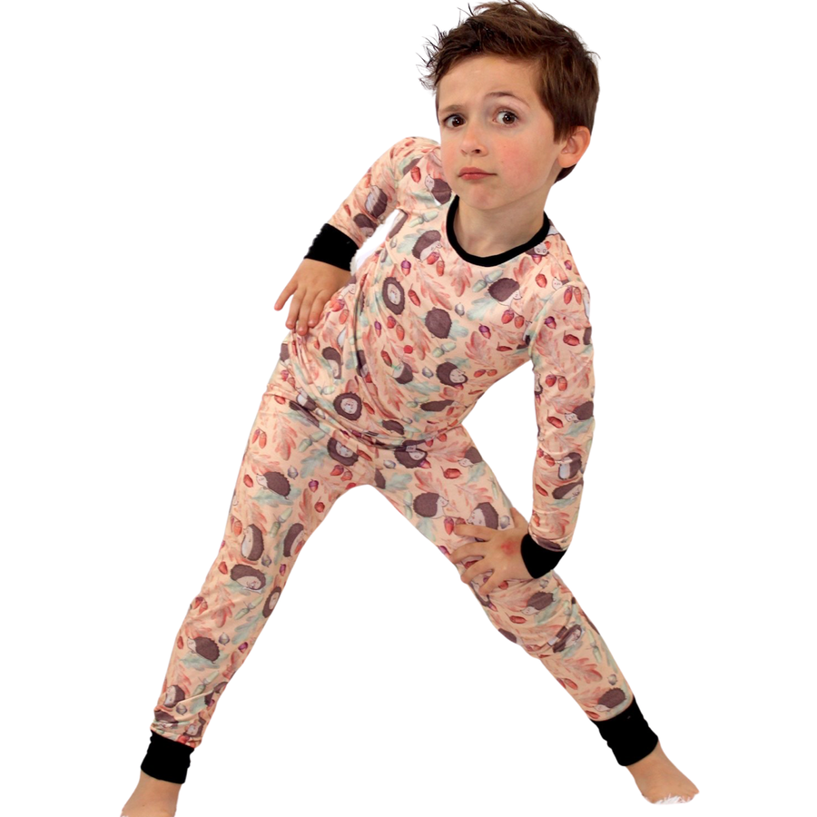 2 pc Loungewear Set in Hedgehogs | Bamboo Viscose