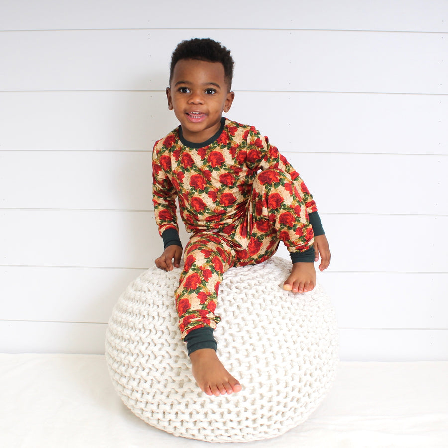 2 pc Loungewear Set in Smell the Roses | Bamboo Viscose