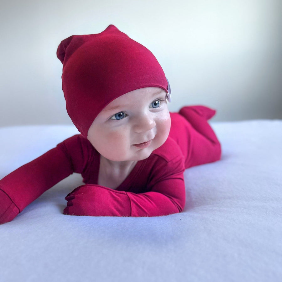 Beanie in Holly Berry | Bamboo Viscose