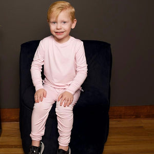 2 pc Loungewear Set in Pink Lemonade | Bamboo Viscose