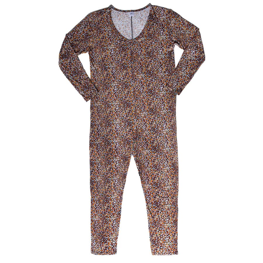 Women's One-Piece Lounger in Leopard King | Bamboo Viscose