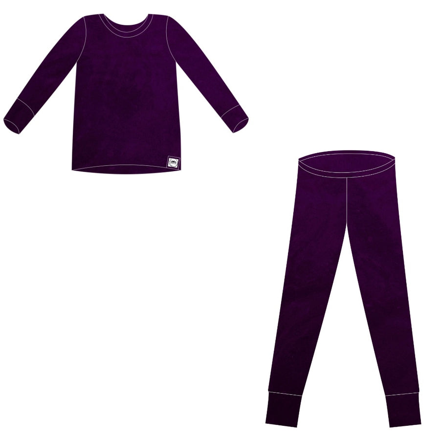 2 pc Loungewear Set in Grape | Bamboo Viscose
